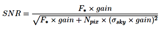 SNR Equation