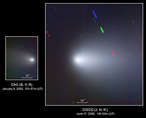 近赤外線カメラCISCOによる LINEAR C/1999 S4彗星の画像